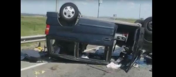 Авария на федеральной трассе в Ставропольском крае Авария на федеральной трассе в Ставропольском крае - Sputnik Армения