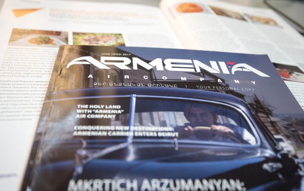Sputnik Армения в бортовом журнале авиаомпании Armenia - Sputnik Армения