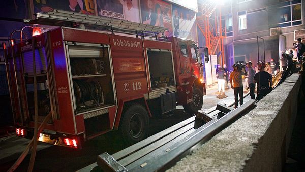 Рустави 2 в огне: как выглядит телекомпания после пожара - Sputnik Армения
