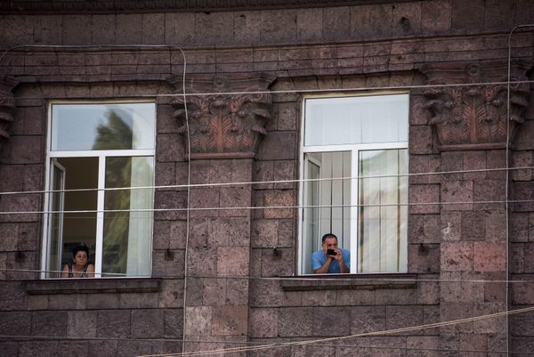 Дрифт шоу в центре Еревана - Sputnik Армения