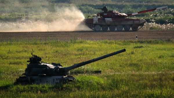 Финал конкурса Танковый биатлон 2017 - Sputnik Армения