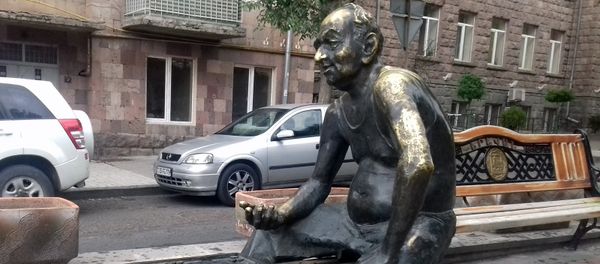 Памятник, игре в нарды в Ереване Памятник, игре в нарды в Ереване - Sputnik Армения