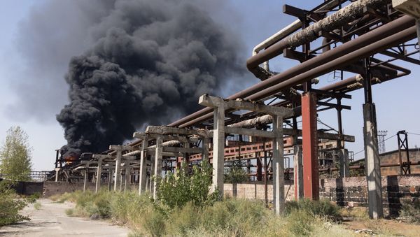 Пожар на заводе Наирит - Sputnik Արմենիա