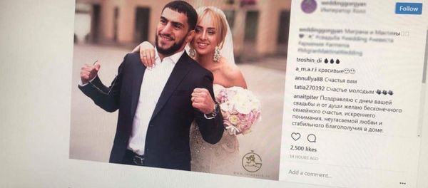 Свадьба Миграна Арутюняна и его избранницы, абхазской певицы и танцовщицы Мактины Бебия - Sputnik Արմենիա