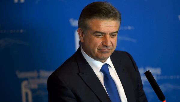 Премьер министр РА Карен Карапетян на форуме Армения-Диаспора - Sputnik Արմենիա
