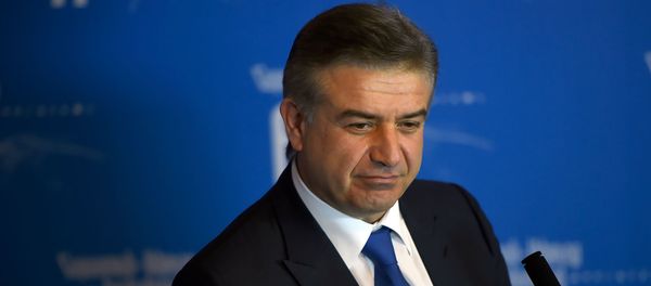 Премьер министр РА Карен Карапетян на форуме Армения-Диаспора - Sputnik Արմենիա