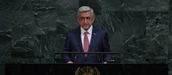 Выступление президента Армении Сержа Саргсяна на 72-ой сессии Генеральной Ассамблеи ООН Выступление президента Армении Сержа Саргсяна на 72-ой сессии Генеральной Ассамблеи ООН - Sputnik Армения