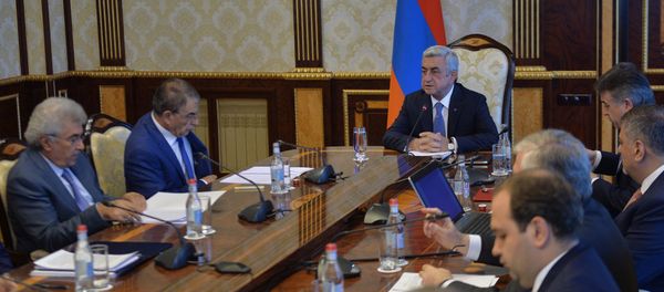 Президент Серж Саргсян провел заседание Совета национальной безопасности - Sputnik Արմենիա