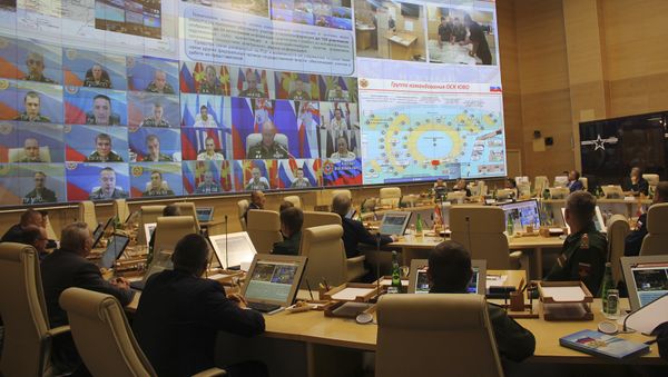 Конференц-зал Регионального центра управления штаба ЮВО Конференц-зал Регионального центра управления штаба ЮВО - Sputnik Արմենիա