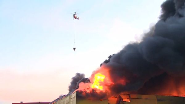 СПУТНИК_Пожар на рынке "Синдика" в Москве - Sputnik Արմենիա