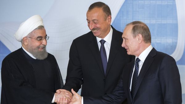 Путин, Алиев и Роухани Путин, Алиев и Роухани - Sputnik Արմենիա