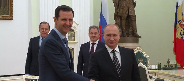 Спутник_Асад  на встрече с Путиным поблагодарил Россию за помощь Сирии  - Sputnik Армения