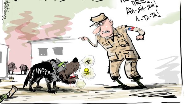 Карикатура. Госдеп впервые признал, что ан-Нусра* применяет химоружие в Сирии - Sputnik Армения