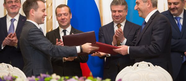 Подписание соглашений между Арменией и Россией - Sputnik Армения