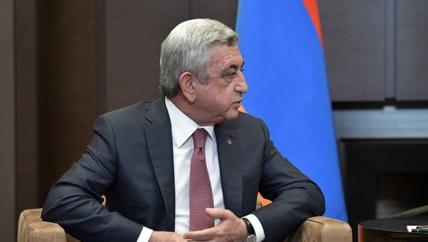 Президент Армении Серж Саргсян Президент Армении Серж Саргсян - Sputnik Армения