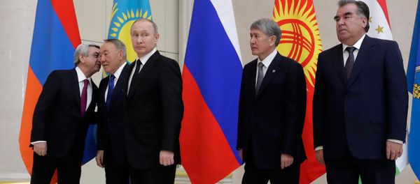 Лидеры Армении Казахстана России Кыргызстана и Таджикистана Лидеры Армении Казахстана России Кыргызстана и Таджикистана - Sputnik Армения