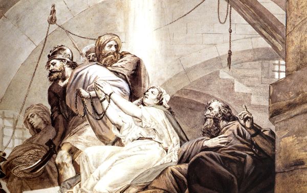 История Армении в итальянском искусстве. Фузаро Св. Симон, Св. Фаддей, Санддухт и другие христиане в тюрьме Санатрука - Sputnik Армения