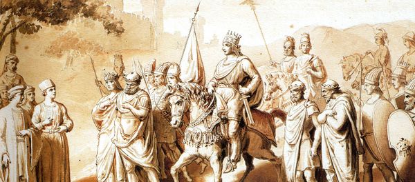 История Армении в итальянском искусстве. Фузаро Четыре вассальных царя, окружающих царя-царей Армении Тиграна Великого - Sputnik Армения