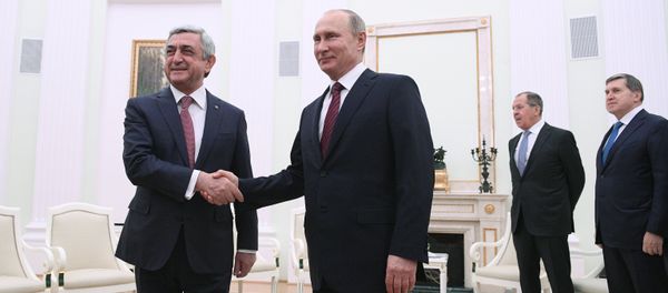 Президент РФ В.Путин встретился с президентом Армении С. Саргсяном - Sputnik Армения