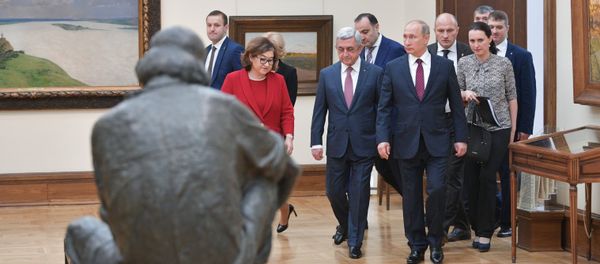 Президент РФ В.Путин встретился с президентом Армении С. Саргсяном - Sputnik Армения