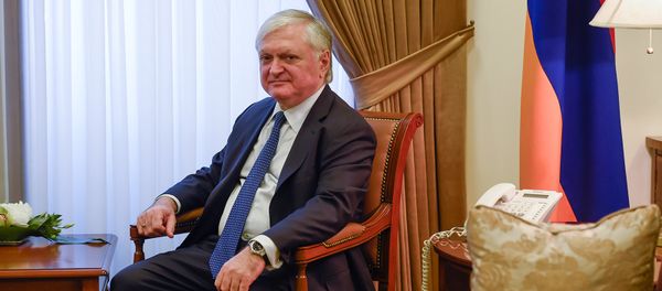 МИД Армении Эдвард Налбандян во время встречи с Сергеем Лавровым - Sputnik Արմենիա