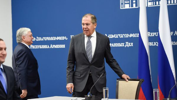 Пресс-конференция МИД РФ С.Лаврова и МИД РА Э.Налбандяна - Sputnik Армения