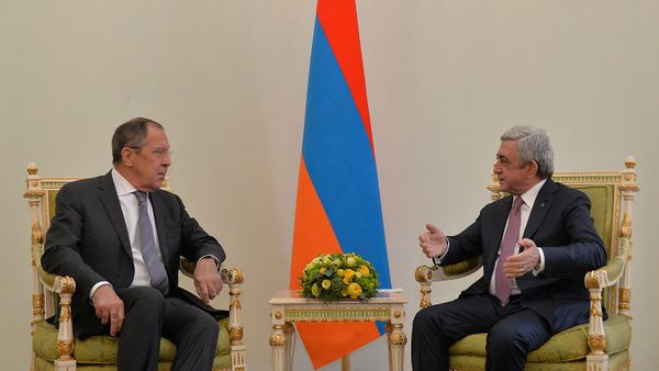 Визит МИД РФ Сергея Лаврова в Ереван. В Президентской резиденции Визит МИД РФ Сергея Лаврова в Ереван. В Президентской резиденции - Sputnik Армения