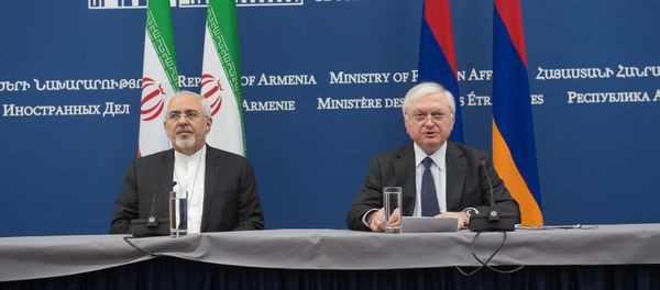 Встреча глав МИД Армении и Ирана Эдварда Налбандяна и Мохаммада-Джавада Зарифа - Sputnik Արմենիա