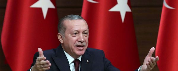 Президент Турции Р.Т.Эрдоган во время выступления в Президентском дворце. Анкара, Турция Президент Турции Р.Т.Эрдоган во время выступления в Президентском дворце. Анкара, Турция - Sputnik Армения