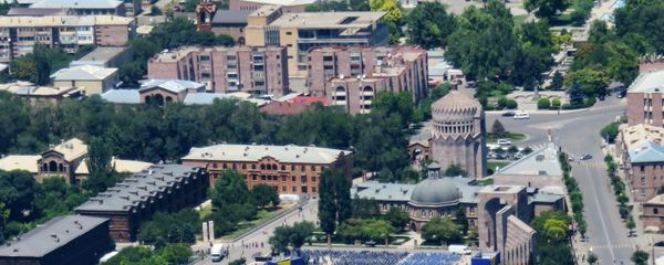 Эчмиадзин, вид с птичьего полета - Sputnik Արմենիա