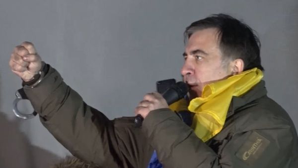 Саакашвили на митинге возле стен Верховной рады в Киеве - Sputnik Армения
