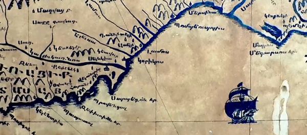 На стенах крепости у Средиземного моря в Турции сохранилась надпись на армянском языке На стенах крепости у Средиземного моря в Турции сохранилась надпись на армянском языке - Sputnik Армения